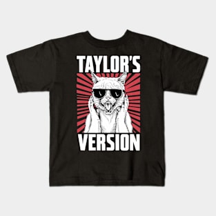 death metal taylors cat version Kids T-Shirt